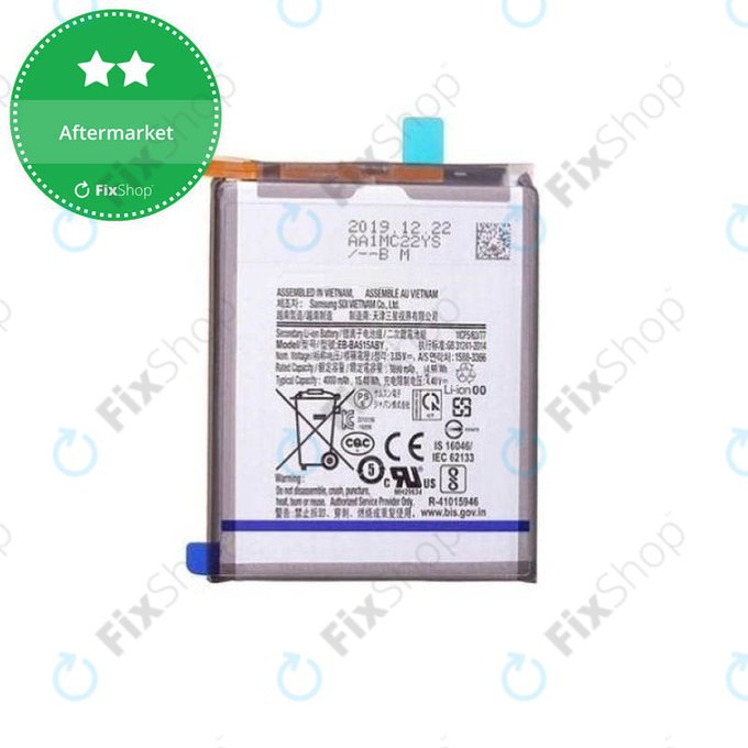 Batteria per Samsung A51 A515F, EB-BA515ABY, 4000mAh