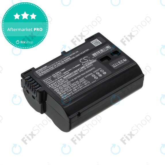 Batteria per Nikon D7000, D500, D600, D7200, D7500, Z5, Z6, EN-EL15, Li-ion, 2000mAh, 7V, HQ
