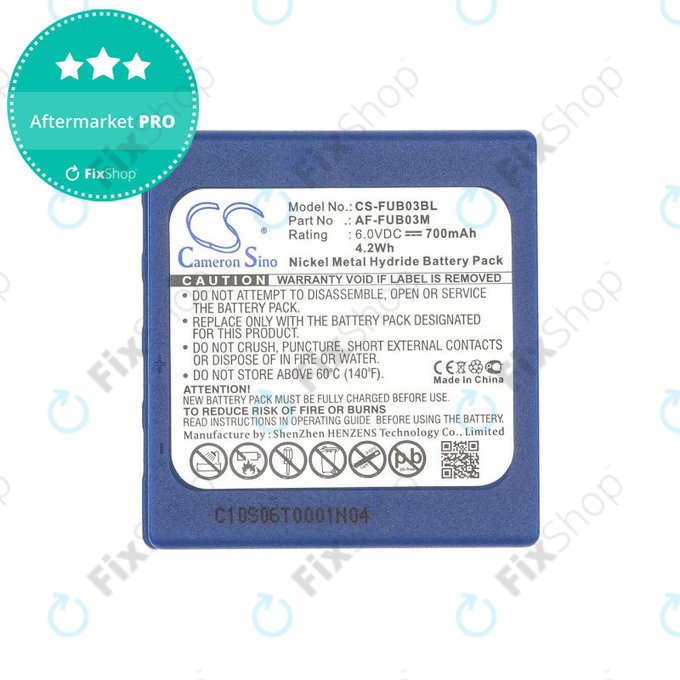 Batteria per HBC Fub3a, AF-FUB03M, Ni-MH, 700mAh, 6V, HQ