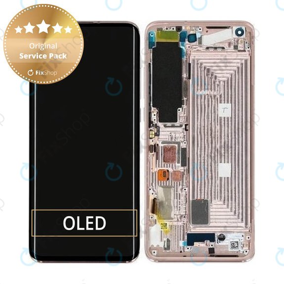 Schermo per Xiaomi Mi 10 Pro, Alpine White, Vetro touch con cornice, 56000500J100, Genuine Service Pack