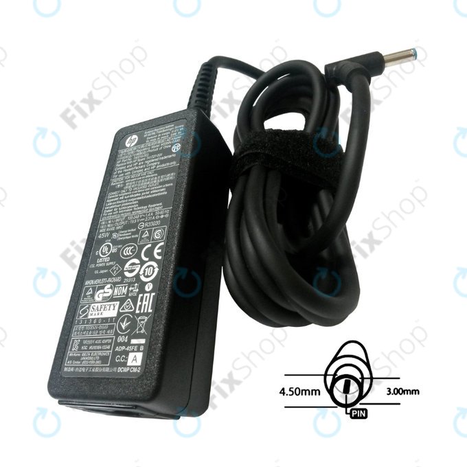 Adattatore di ricarica per HP, 45W, 19.5V, 77011108, Genuine Service Pack