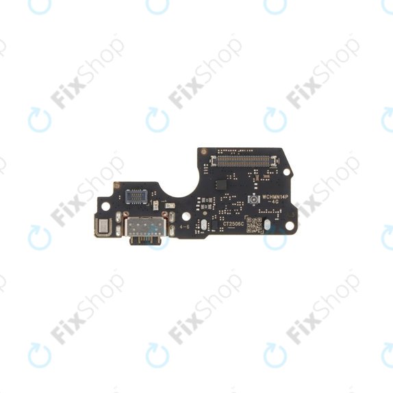 Scheda PCB connettore di ricarica con lettore SIM per Xiaomi Redmi Note 14 Pro 4G 24116RACCG