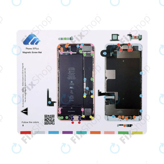 Tappetino magnetico per viti per iPhone 8 Plus