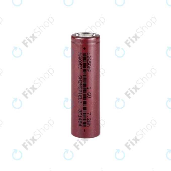 Batteria  Cell 18650, Li-Ion, 2000mAh, 3.6V