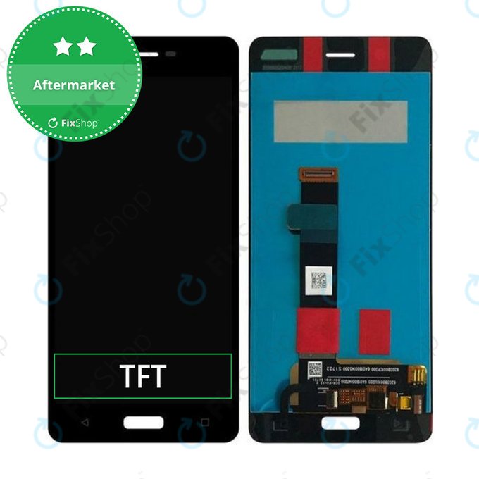 Schermo LCD per Nokia 5, Vetro touch senza cornice