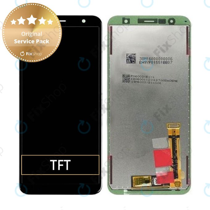Schermo per Samsung J4 Plus J415F (2018), J6 Plus J610F (2018), Vetro touch senza cornice, GH97-22582A, GH97-22583A, GH97-22698A, Genuine Service Pack
