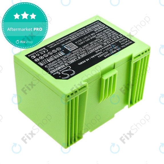 Batteria per iRobot Roomba e-seriess, i-seriess, ABL-D1, 4624864, ABL-D2, Li-Ion, 3400mAh, 14.4V, HQ
