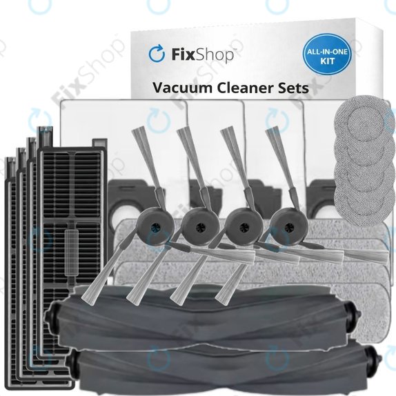 Set di ricambi per Dreame Mova Z50 Ultra, Z5, Z5 Pro (2x spazzola principale, 4x filtro, 4x spazzola laterale, 4x panno mop, 4x panno mop laterale, 4x sacchetto polvere)