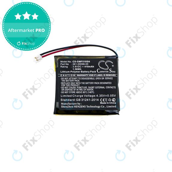 Batteria per Garmin Fenix 5X, 5X Running, 361-00098-00, 410mAh, HQ