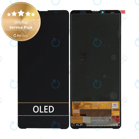 Schermo LCD per Sony Xperia 10 VI, Vetro touch senza cornice, 101947211, Genuine Service Pack