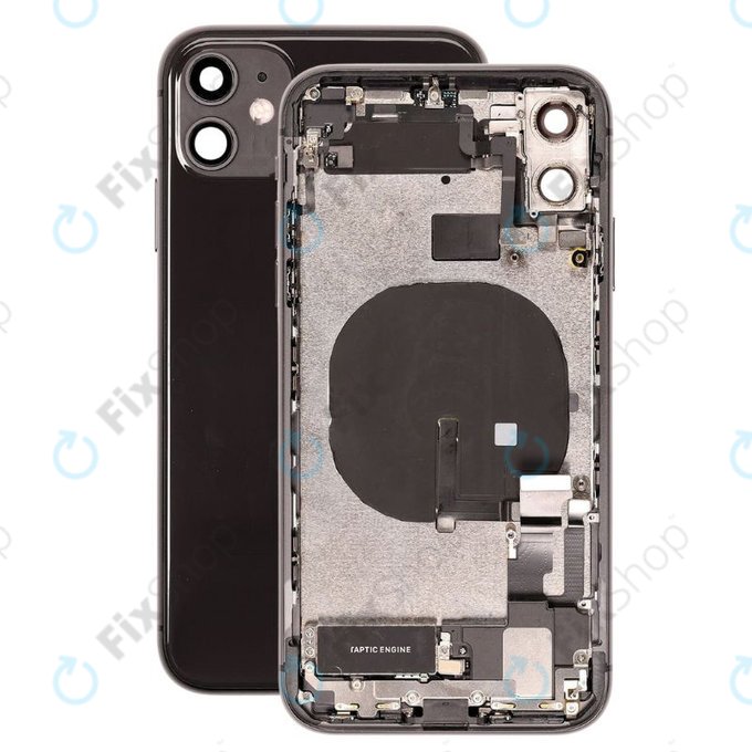 Scocca posteriore con piccoli componenti per iPhone 11, Black