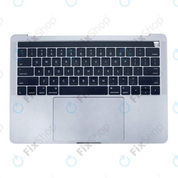 Top case con tastiera US, microfono, trackpad e altoparlanti per MacBook Pro 13" A1706 (Late 2016 - Mid 2017), Silver
