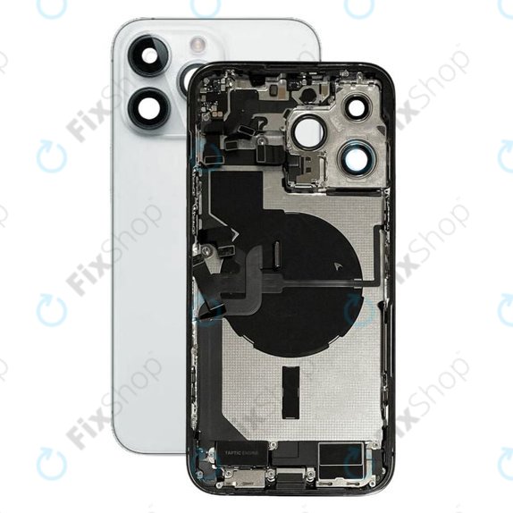 Scocca posteriore con piccoli componenti per iPhone 14 Pro Max, Silver