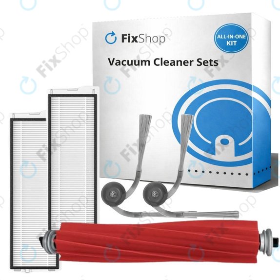 Set di ricambi per Roborock QV 35A, QR 798, QV35S (1x spazzola principale, 2x filtro, 2x spazzola laterale)