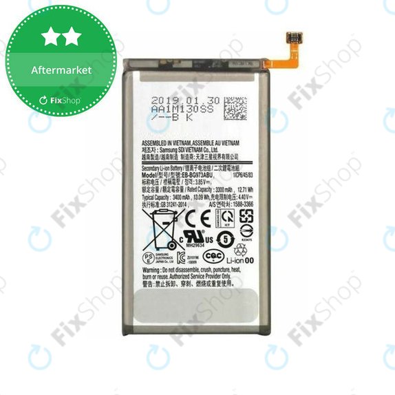 Batteria per Samsung S10 G973F, EB-BG973ABU, 3400mAh
