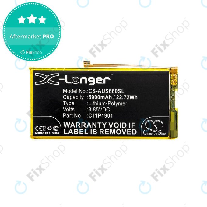 Batteria per Asus ROG Phone 2 ZS660KL, C11P1901, 5900mAh, HQ