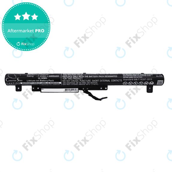 Batteria per Lenovo Flex 2 14, 15, L13M4A61, Li-Ion, 4400mAh, 7.4V, HQ