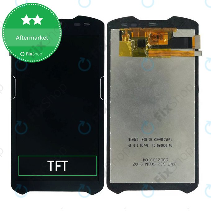 Schermo LCD per Zebra TC51, TC56, senza foro, vetro touch senza cornice