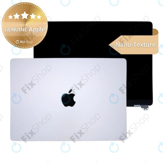 Schermo LCD per MacBook Pro 14", A3112, A3185 (2024), con vetro frontale e copertura, Nano-Texture, Silver, 661-41793, Genuine Apple