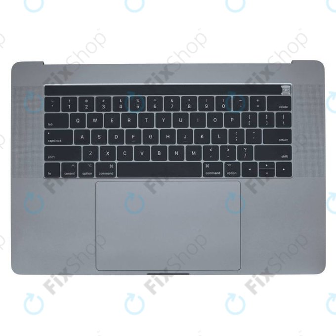 Top case con tastiera US, microfono, trackpad e altoparlanti per MacBook Pro 15" A1707 (Late 2016 - Mid 2017), Space Gray