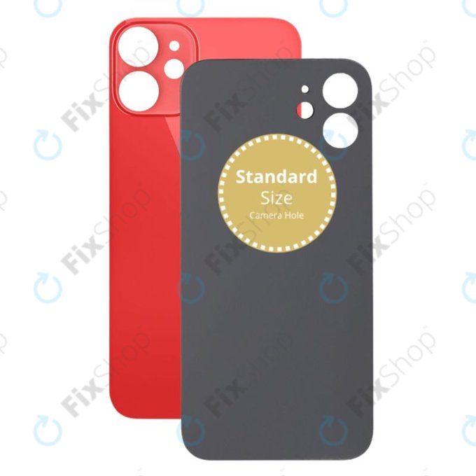 Vetro scocca posteriore per iPhone 12 Mini, Red