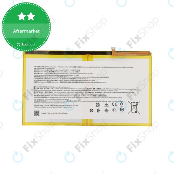 Batteria per Nokia T20 TA-1397, TA-1394, EMT80, 8200mAh