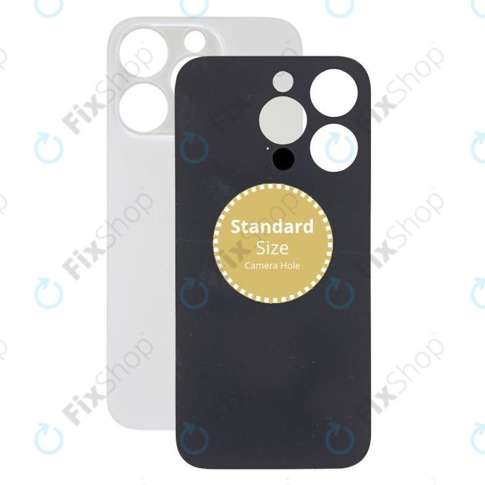 Vetro scocca posteriore per iPhone 14 Pro, Silver