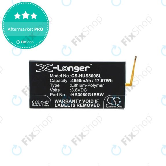 Batteria per Huawei EE Eagle, MediaPad T1 8.0, T1 10, HB3080G1EBW, HB3080G1EBC, 4650mAh, HQ