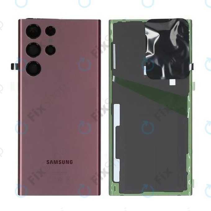 Cover batteria per Samsung S22 Ultra S908B, Burgundy, GH82-27457B, Genuine Service Pack