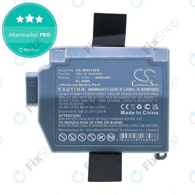 Batteria per iRobot Roomba S9, S9+ ABL-B, Li-Ion, 4400mAh, 14.4V, HQ