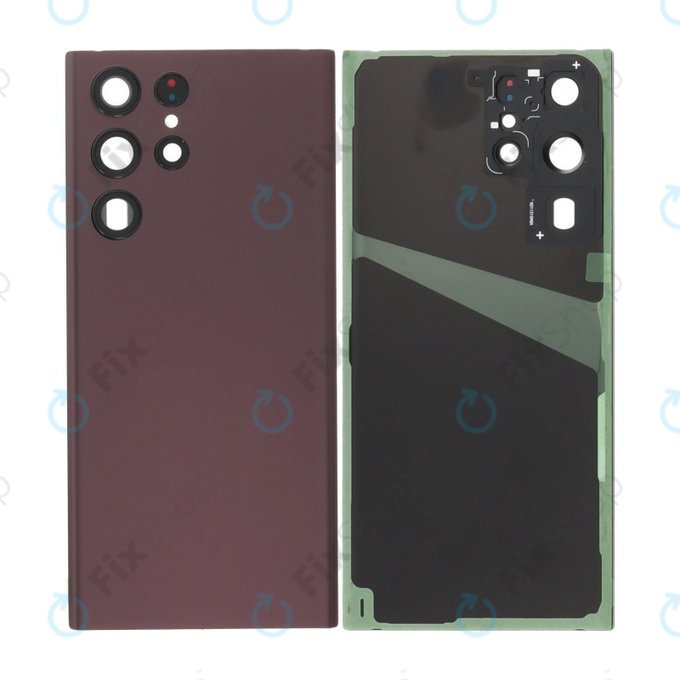 Gruppo cover batteria per Samsung S22 Ultra S908B, Burgundy