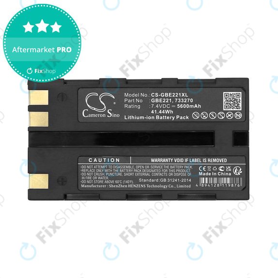 Batteria per Geomax Stonex R6, Zoom 35, ZBA200, Li-Ion, 5600mAh, 7.4V, HQ