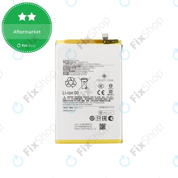 Batteria per Xiaomi Redmi A5 4G, BP5E, 5200mAh