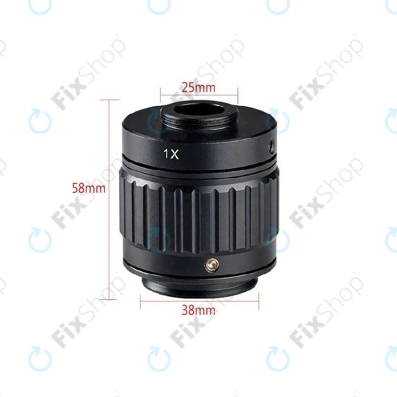 Adattatore CTV 1X per microscopio trinoculare, C-Mount