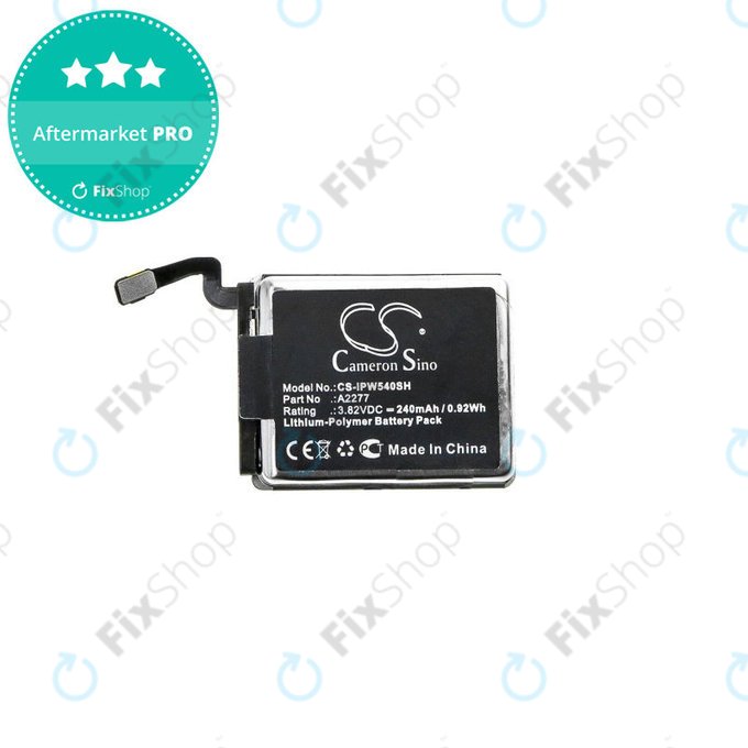 Batteria per Apple Watch 5 40 mm, 240mAh, Li-Pol, 3.82 V, A2277, HQ