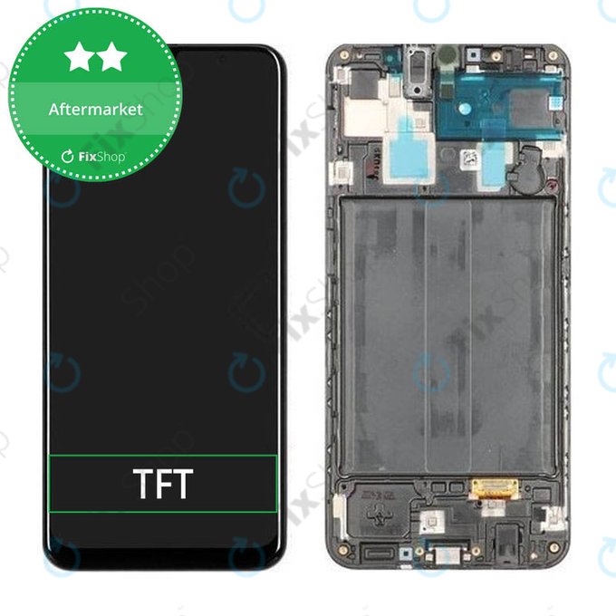 Schermo per Samsung A30 A305F, Vetro touch con cornice