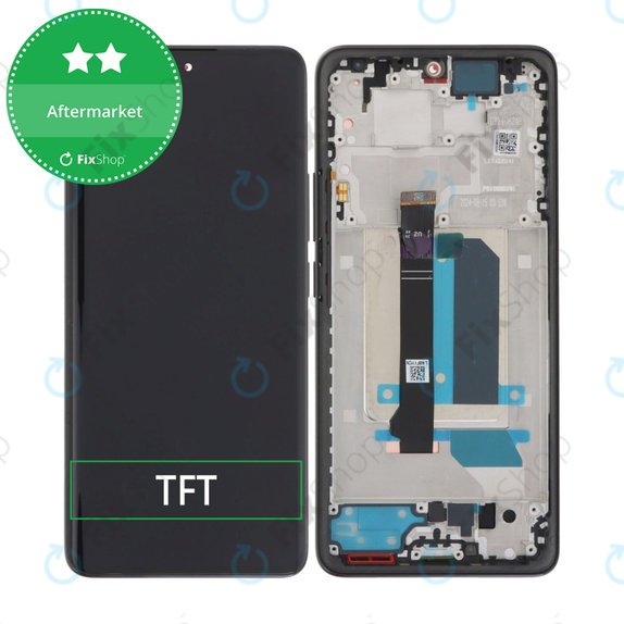 Schermo per Xiaomi Redmi Note 14 Pro+ 5G , Midnight Black, Vetro touch con cornice