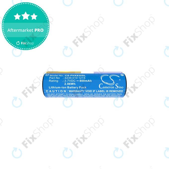 Batteria per Oral-B Genius X, Smart 6000, Philips Diamondclean, Easyclean, 4235 010 13068, Li-Ion, 800mAh, 3.7V, HQ