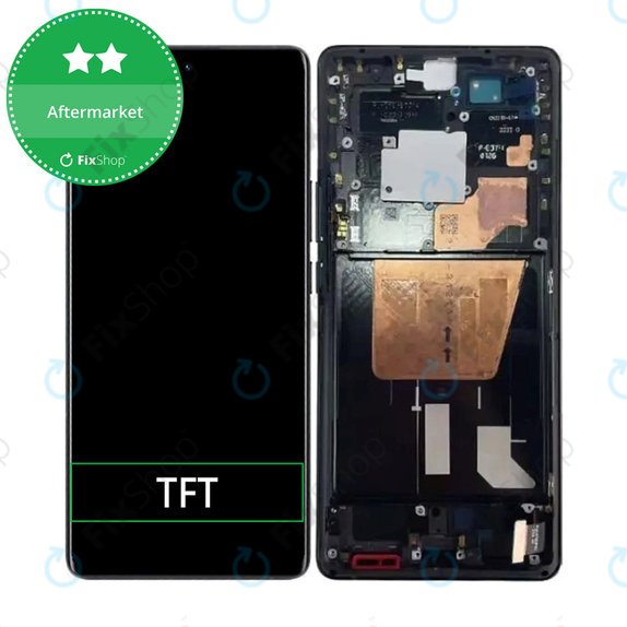Schermo per Vivo X80 Pro 5G V2185A V2145, Cosmic Black, Vetro touch con cornice