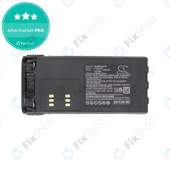 Batteria per Motorola MTX, GP, HT, HNN9008A, Li-Ion, 1800mAh, 7.4V, HQ