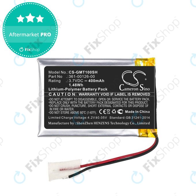 Batteria per Garmin Fenix 6X, 6X Pro Solar, Tactix Delta, 361-00126-00, 400mAh, HQ