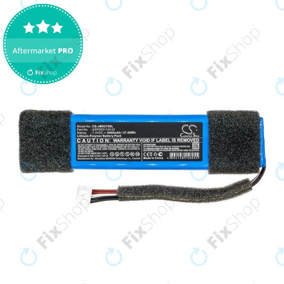Batteria per JBL Xtreme Splashproof, GSP0931134 02, Li-Pol, 5000mAh, 7.4V, HQ