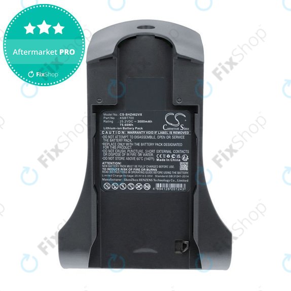 Batteria per Shark IZ, XSBT700, Li-Ion, 3000mAh, 25.2V, HQ
