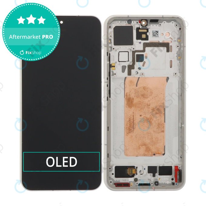 Schermo OLED per Xiaomi 15 5G, White, Vetro touch con cornice