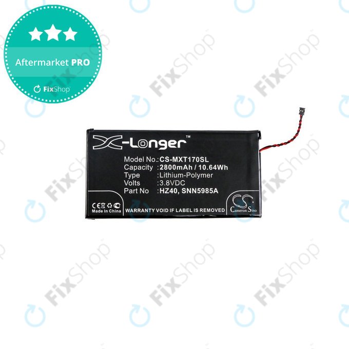 Batteria per Motorola Moto Z2 Play XT1710-09, 2800mAh, Li-Pol, 3.8 V, HZ40, HQ