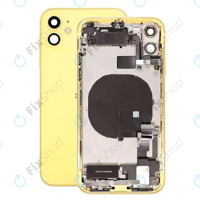 Scocca posteriore con piccoli componenti per iPhone 11, Yellow