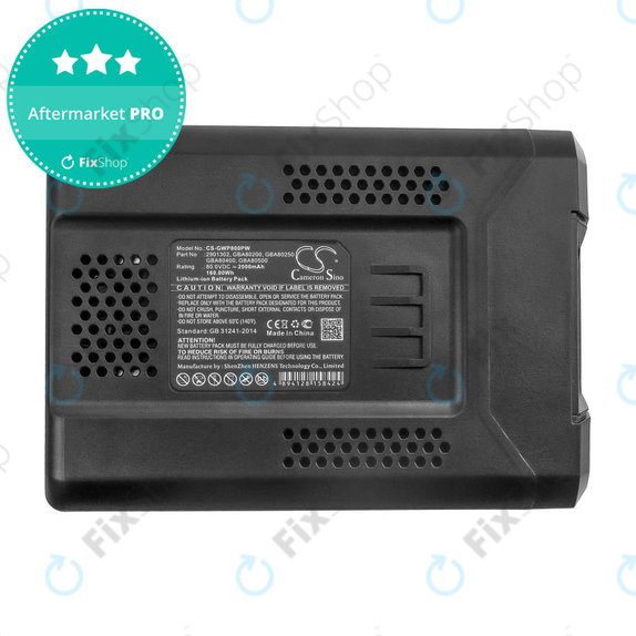 Batteria per Greenworks Pro 80V, Cramer 82V, Stiga Combi, Stiga Multiclip, 2901302, Li-Ion, 2000mAh, 80V, HQ