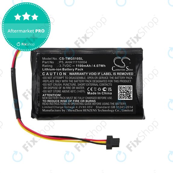 Batteria per TomTom Go 510, AHA11110004, Li-Ion, 1100mAh, 3.7V, HQ