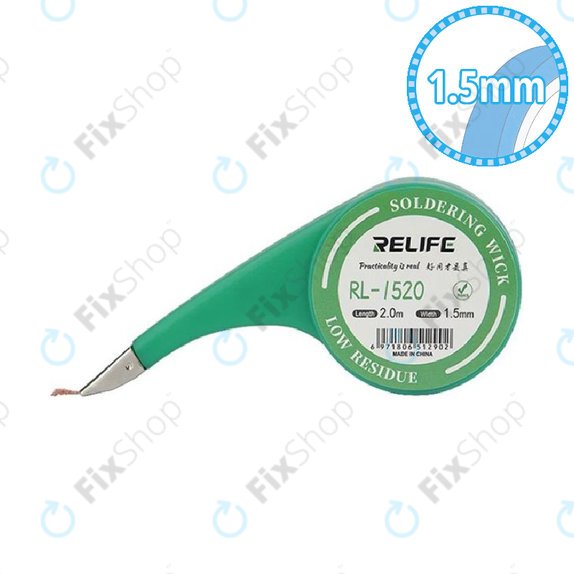 Treccia dissaldante potente 1,5 mm, Relife RL-1520
