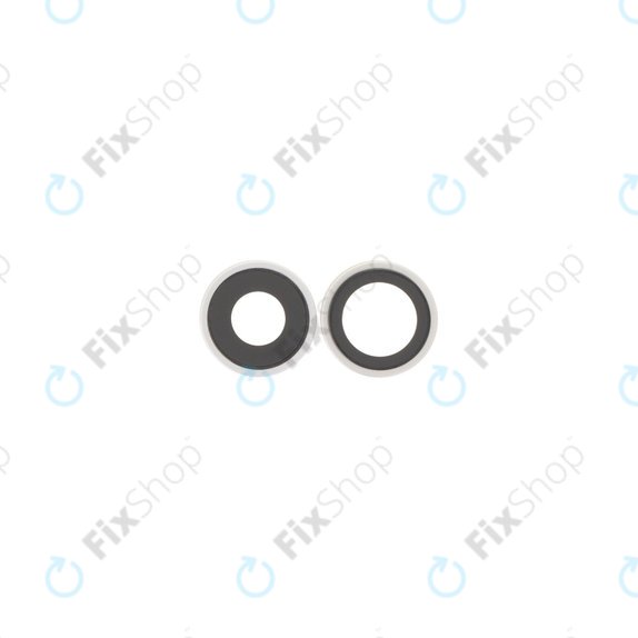 Lente fotocamera posteriore con frame 2 pz per iPhone 17, White